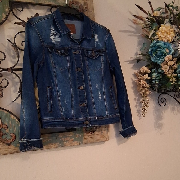 ENJEAN Artistic Blue Denim Jacket. NWOT Excellent Condition Size Medium - Picture 6 of 12